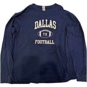 Dallas Cowboys 2015 Football Unisex Long Sleeve Shirt Navy Blue Graphic XL